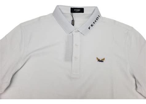 fendi playera hombre|Playera polo de lana roja .